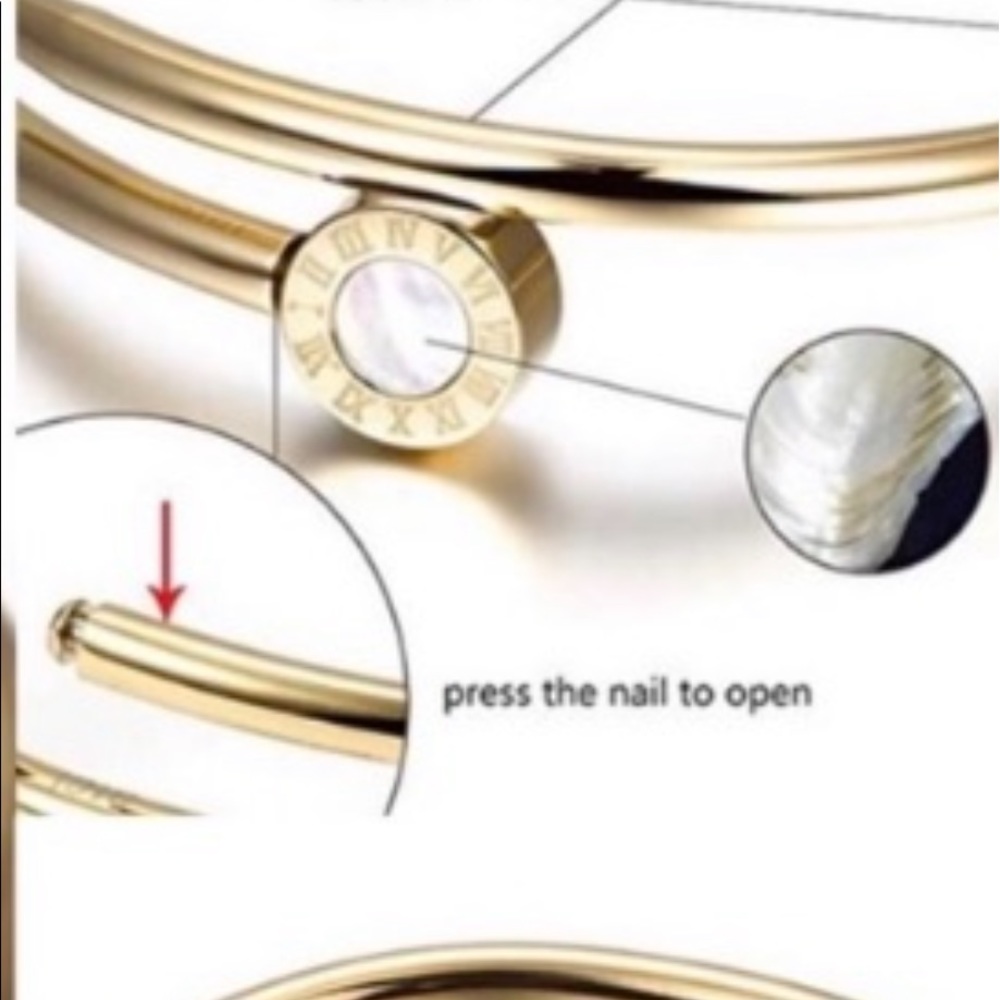 Gold Nail Cuff (Stainless Steel) - Picture 8 of 15